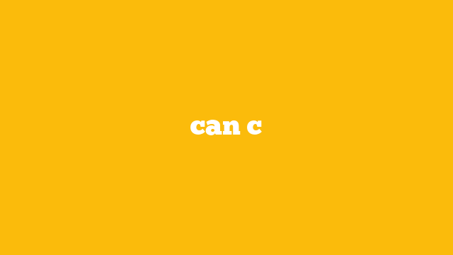 can c